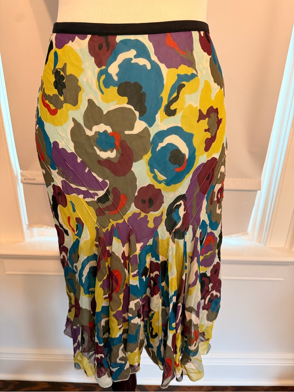 Ideology Multi-Color Floral Circle Skirt - Picture 2 of 8